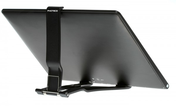 Photecs® Tablet-Stativ-Adapter Typ1 mit 1/4" Zoll Gewinde, Universal-Halter bis 21cm Tabletbreite