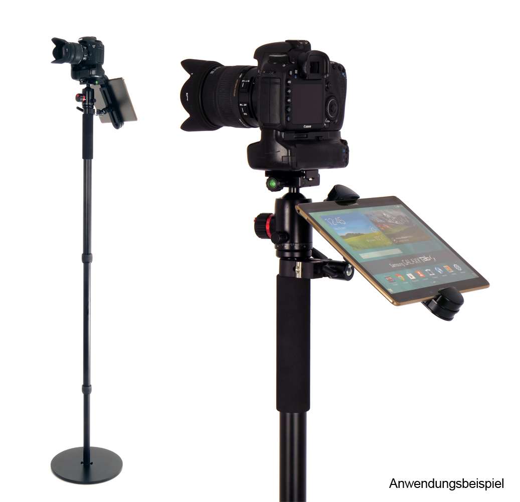 Keepdrum Universal Tablet Halterung – Für 7–14 Zoll Tablets, Mit Rohrklemme (10–30 Mm) & 5/8" Gewinde